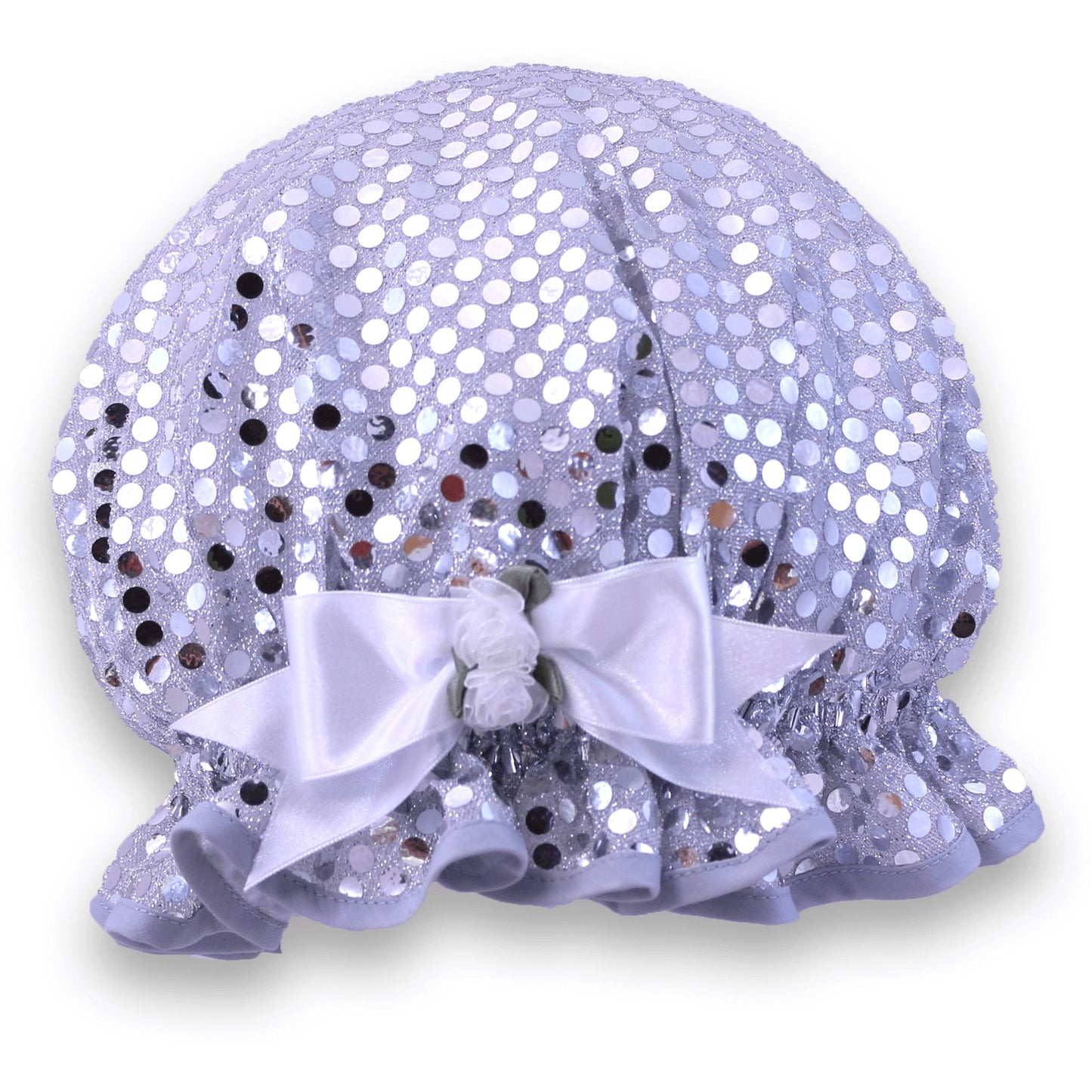 Silver Sequin Shower Cap - DaisyBloom