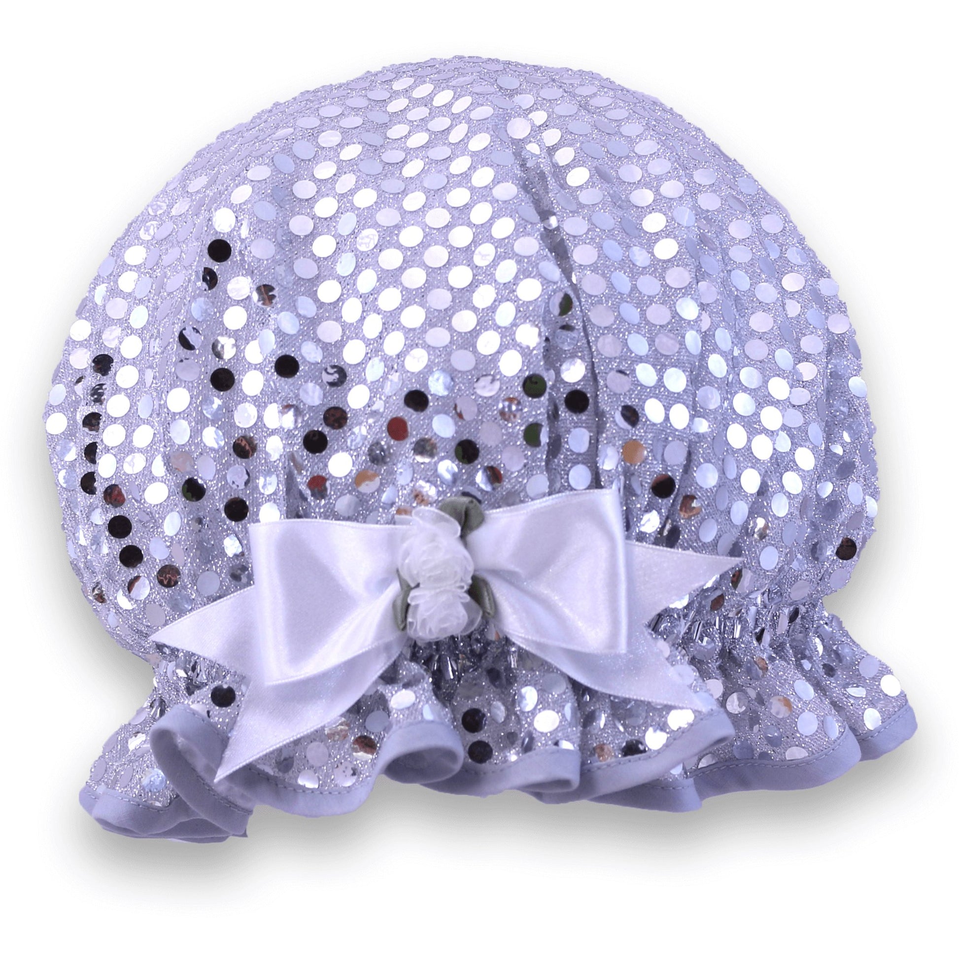 Silver Sequin Shower Cap - DaisyBloom
