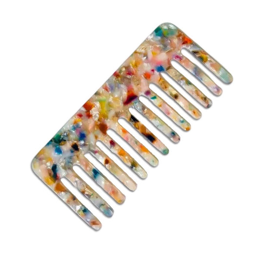 Detangling Wide Tooth Comb- Multi Marble