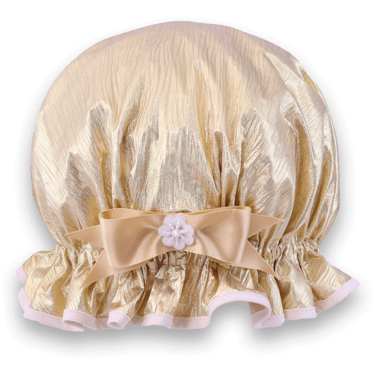 Gold Lamé Shower Cap - DaisyBloom